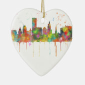 プロヴィデンスのロードアイランドのスカイライン セラミックオーナメント (右)