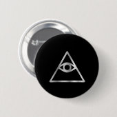 プロヴィデンスの宗教アイコンのCao戴の目 缶バッジ (正面&裏面)