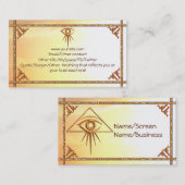 プロヴィデンスの日が差すことの紹介カードの目 名刺 (正面/裏面)