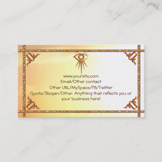 プロヴィデンスの日が差すことの紹介カードの目 名刺 (正面)