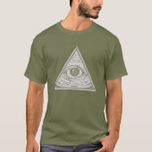 プロヴィデンスのTシャツの"Illuminati"の目 Tシャツ (正面)