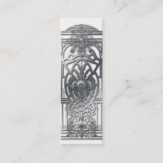 プロヴィデンス: 銀製の円形浮彫り スキニー名刺 (正面)