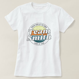 プロードママ レトロチーム 姓 クラス20XX年卒業 Tシャツ