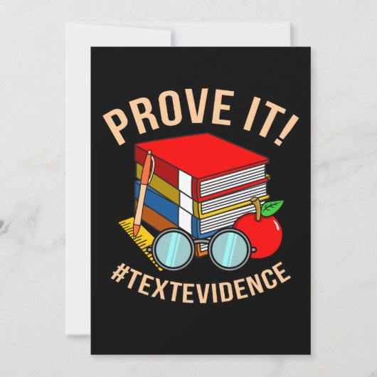 プローブ文字証拠英語先生 サンキューカード (正面)