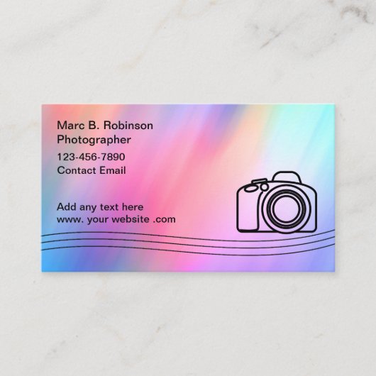 プロ仕様の写真 名刺 (正面)