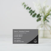 プロ仕様の弁護士名刺 名刺 (スタンド正面)