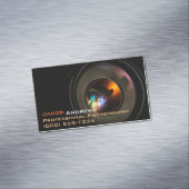 プロ写真撮影(カメラレンズ) マグネット名刺 (インサイチュ)