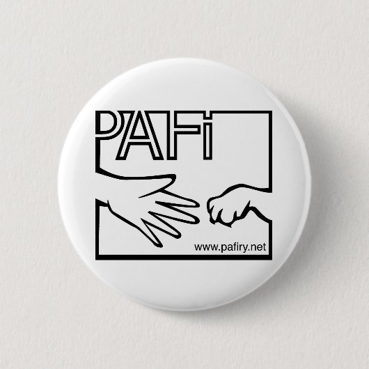 プロ動物のフィンランドBWのロゴボタン 缶バッジ (正面)