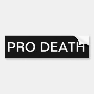 プロ死 バンパーステッカー