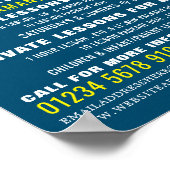 プロ泳ぐ人、スイミングレッス広告スン ポスター (角)