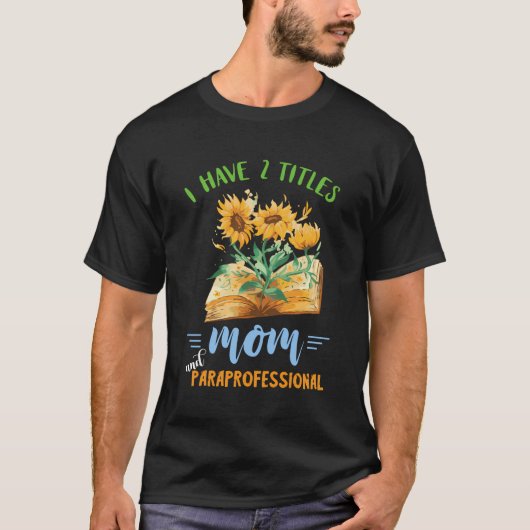 プロ生母学校教育助手 Tシャツ (正面)