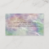 プロ用ブラシストロークホログラフィックパール 名刺 (裏面)