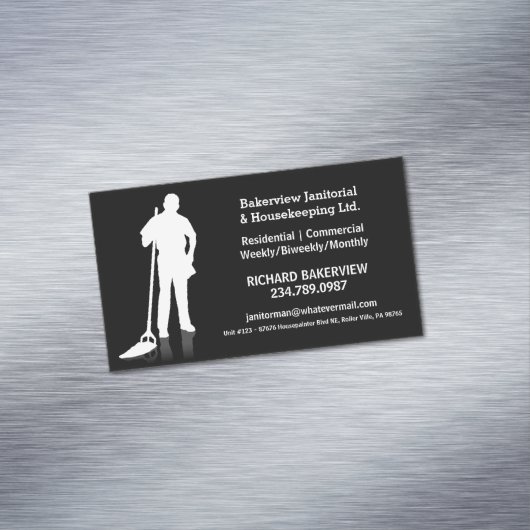 プロ用務の一掃の磁石広告 マグネット名刺 (インサイチュ)