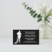 プロ用務または家計のクリーニングサービス 名刺 (スタンド正面)