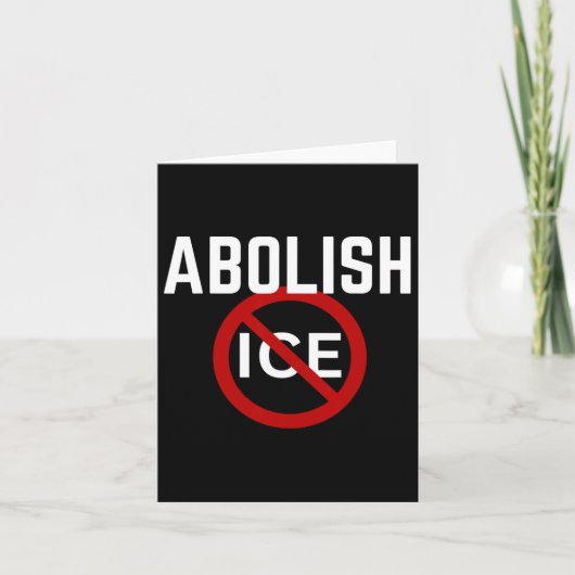 プロ移民アンチアイスアンチトランプ カード (正面)