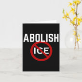 プロ移民アンチアイスアンチトランプ カード (黄色い花)