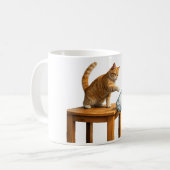 プロ移民猫、ICE廃止ティーシャツ、Chinga La コーヒーマグカップ (正面左)