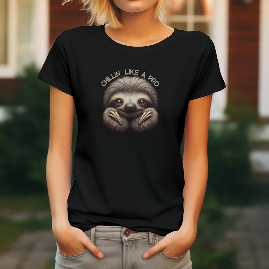 プロ級のゆるりナマケモノ Tシャツ