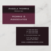 プロ質感名刺、ブルゴーニュ 名刺 (正面/裏面)