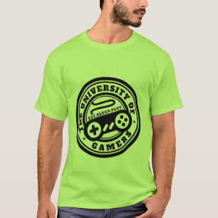 プロ賭博のためのゲーマーのシールのTシャツの大学 Tシャツ