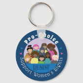 プロ選択フェミニストブルーキーチェーン キーホルダー (裏面)
