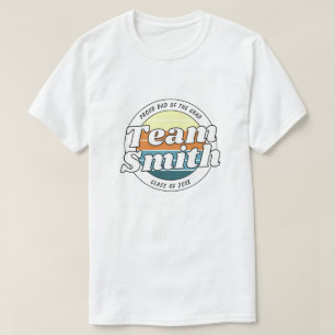 プロ野球チーム 卒業年度 卒業お祝い レトロ お父さん Tシャツ