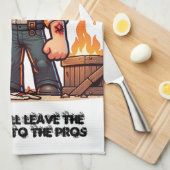 プロ離れに向けて花火を！ キッチンタオル (四つ折り)