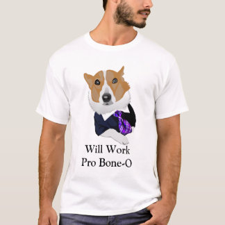 プロ骨O弁護士犬のミームを働かせます Tシャツ