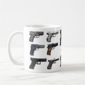 プロ2Aはマグを撃ちます コーヒーマグカップ (左)