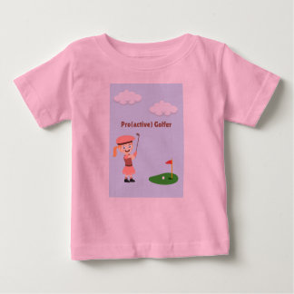 プロ（アクティブ）な女の子のTシャツ ベビーTシャツ