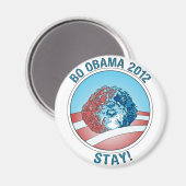 プロ – ボーオバマ犬2012 マグネット (正面/裏面)