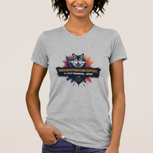 プロcrastination エキスパート、強くてリラックス tシャツ (正面)