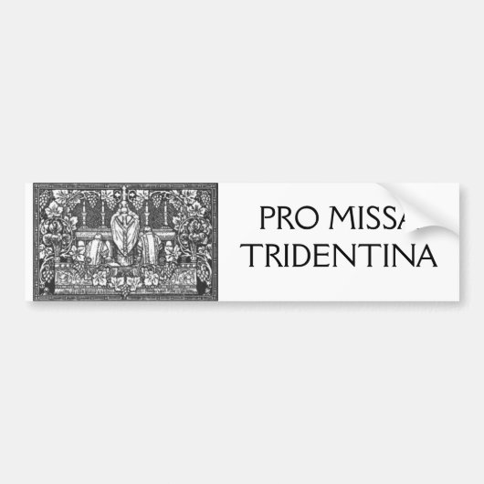プロMISSA TRIDENTINA バンパーステッカー (正面)