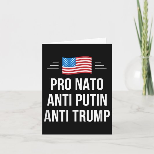 プロNato -アンチプーチン – アンチトランプ – 、小 カード (正面)