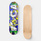 プロVocaのデザインの白Skatedeck スケートボード (正面)