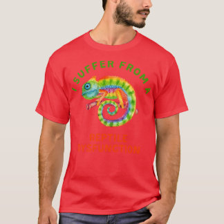 プンおもしろいカメレオン Tシャツ