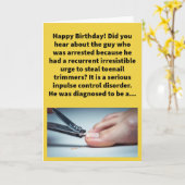 プンおもしろいクリプトマニアックハッピーバースデー カード (黄色い花)