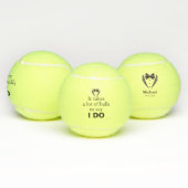 プンおもしろいグルームボウタイ名結婚の日付 テニスボール (マルチ)