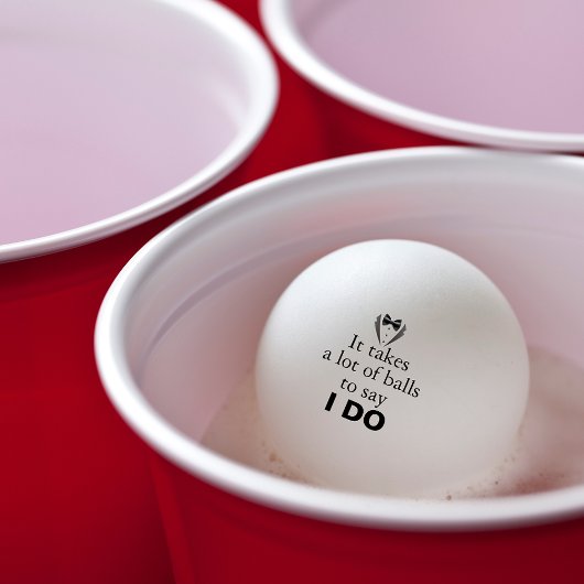 プンおもしろいグルームボウタイ名結婚の日付 卓球ボール