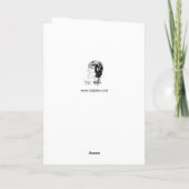 プンおもしろいコンデットブドウハッピーバースデー カード (裏面)