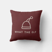 プンおもしろいシンプルミニマリストホリデーザ小妖精や小人 クッション (裏面)