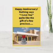 プンおもしろいジムストーンハッピー記念日 カード (正面)