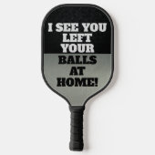 プンおもしろいスマックカッコいいトークジョークPingポン引用文 ピックルボールラケット (裏面)