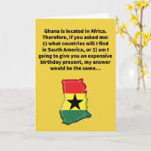 プンおもしろいノウガーナハッピーバースデー カード (黄色い花)