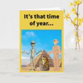 プンおもしろいハッピーママの日ママの日 カード (黄色い花)