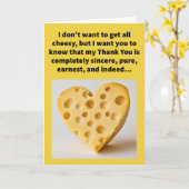 プンおもしろいホリーサンキュー カード (黄色い花)