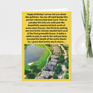 プンおもしろいホールナインヤードハッピーバースデー カード