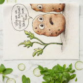 プンおもしろいポテト キッチンタオル (折り畳み)