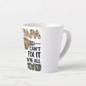 プンおもしろい父親のジョーク |父の日 カフェラテマグ (右アングル)