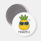 プンアップルおもしろいフルーツPineapple Pun マグネット (正面/裏面)